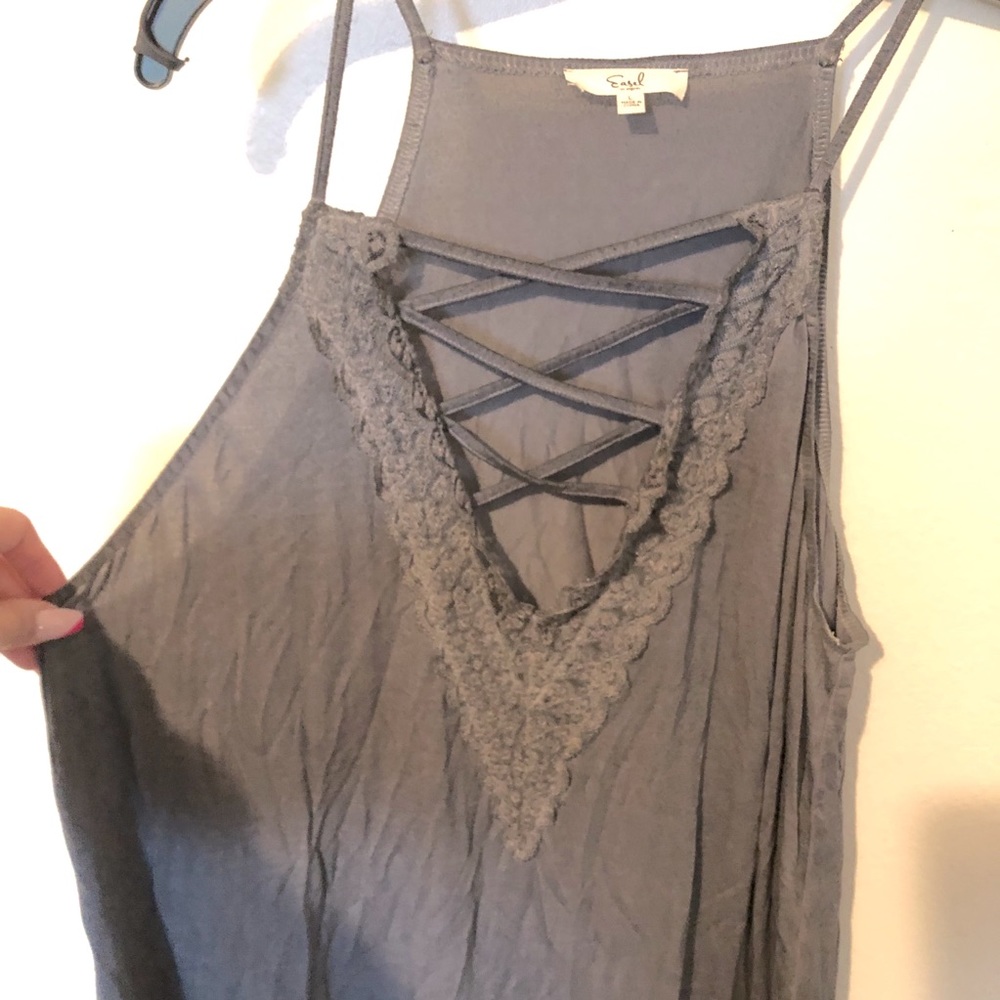 Cross front tank top